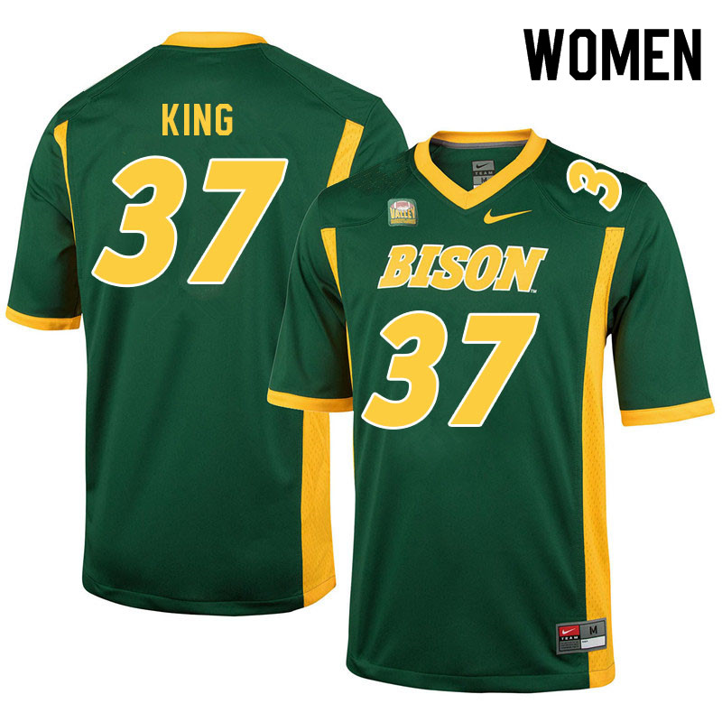 Women #37 Reggie King North Dakota State Bison College Football Jerseys Sale-Green